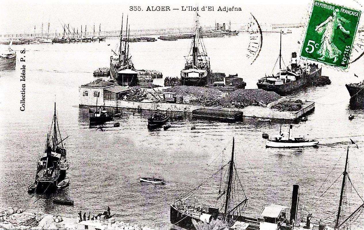 Alger - Port - Ilot El-Adjefna - 1914.jpg